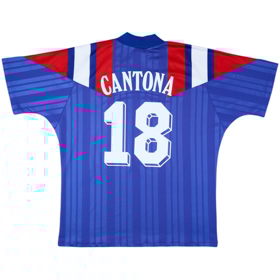 1992-94 France Home Shirt Cantona #18 - 7/10 - (XL)