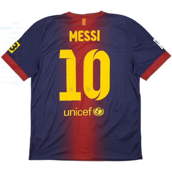 2012-13 Barcelona Home Shirt Messi #10 - 7/10 - (L)