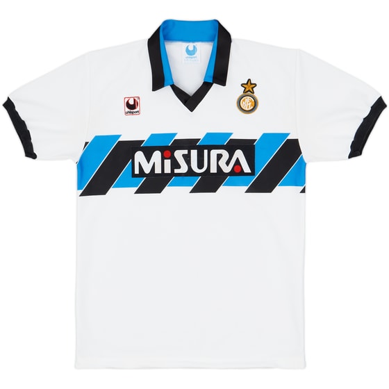 1990-91 Inter Milan Away Shirt - 7/10 - (L)