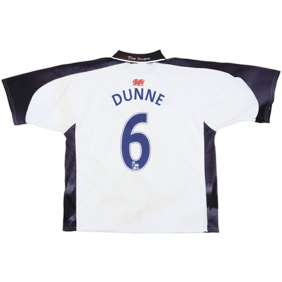 2003-04 Swansea City Home Shirt Dunne #6 - 4/10 - (L)