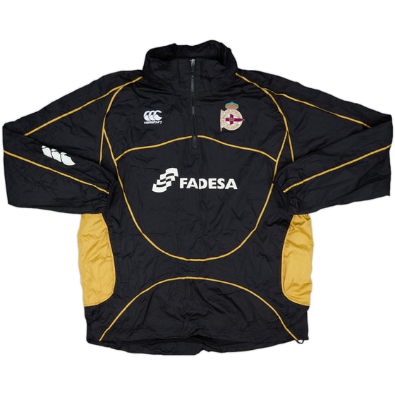 2007-08 Deportivo Canterbury 1/4 Zip Hooded Rain Jacket - 7/10 - (L)