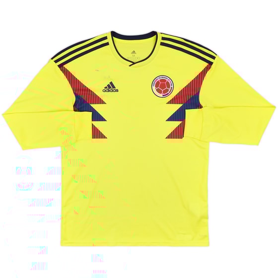 2018-19 Colombia Home L/S Shirt - 7/10 - (M)