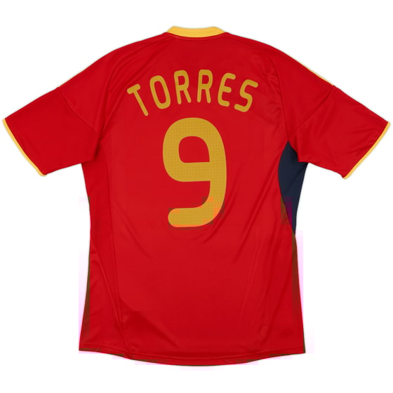 2009 Spain Home Shirt Torres #9 - 8/10 - (M)
