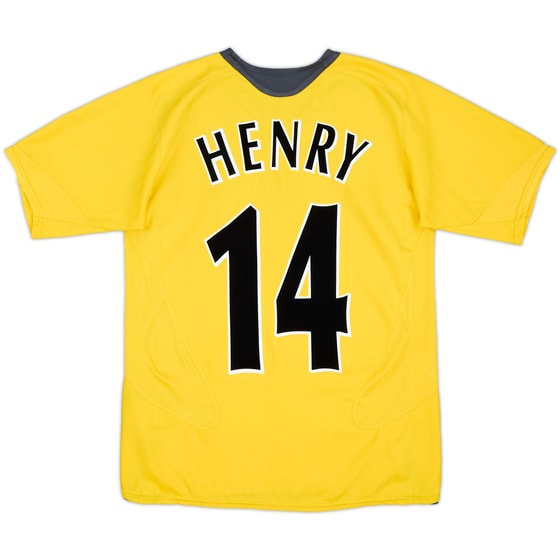 2005-06 Arsenal Away Shirt Henry #14 - 6/10 - (XL.Boys)
