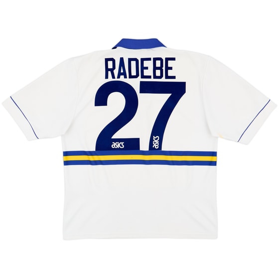 1993-95 Leeds United Home Shirt Radebe #27 - 6/10 - (L)