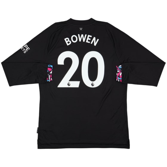 2022-23 West Ham United Away L/S Shirt Bowen #20 - 9/10 - (XL)