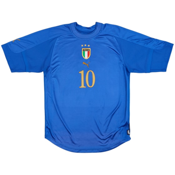 2003-2004 イタリア代表　#10 R.BAGGIO Baggio 10 ITALY NATIONAL TEAM 2004 L Football Shirt Jersey