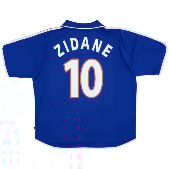 2000-02 France Home Shirt Zidane #10 - 9/10 - (XL)