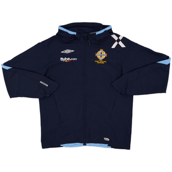 2006-08 Northern Ireland Umbro Hooded Track Jacket - 9/10 - (M)