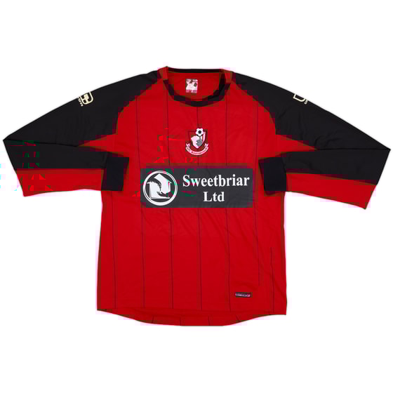 2010-11 Bournemouth Home L/S Shirt - 7/10 - (M)