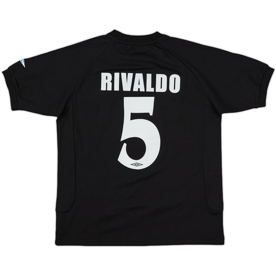 2004-05 Olympiacos Away Shirt Rivaldo #5 - 9/10 - (M.Boys)