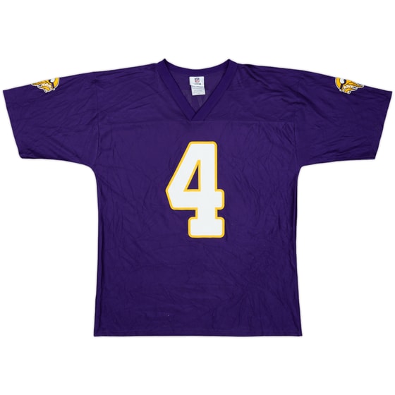 2009-10 Minnesota Vikings Favre #4 NFL Replica Home Jersey - 6/10 - (L)