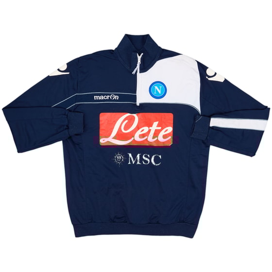 2011-12 Napoli Macron 1/4 Zip Drill Top - 5/10 - (XL)