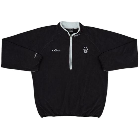 2006-07 Nottingham Forest Umbro 1/2 Zip Fleece Jacket - 9/10 - (XL)