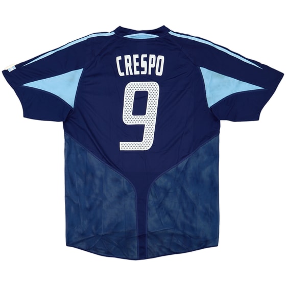 2004-05 Argentina Away Shirt Crespo #9 - 8/10 - (XL)