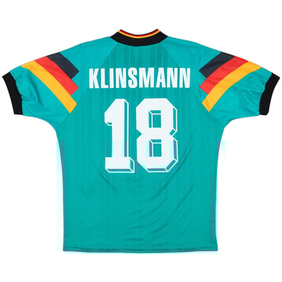 1992-94 Germany Away Shirt Klinsmann #18 - 9/10 - (M)