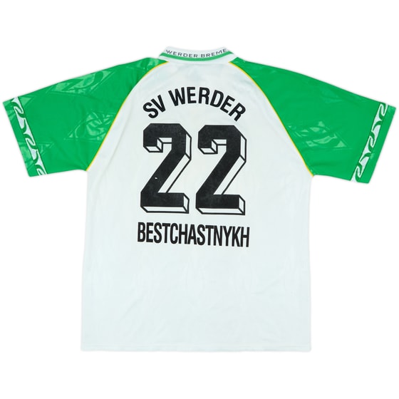 1995-96 Werder Bremen Home Shirt Beschastnykh #22 - 6/10 - (XL)