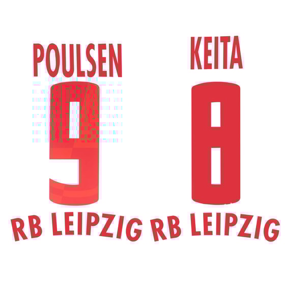  2017-18 RB Leipzig Home Name Set 