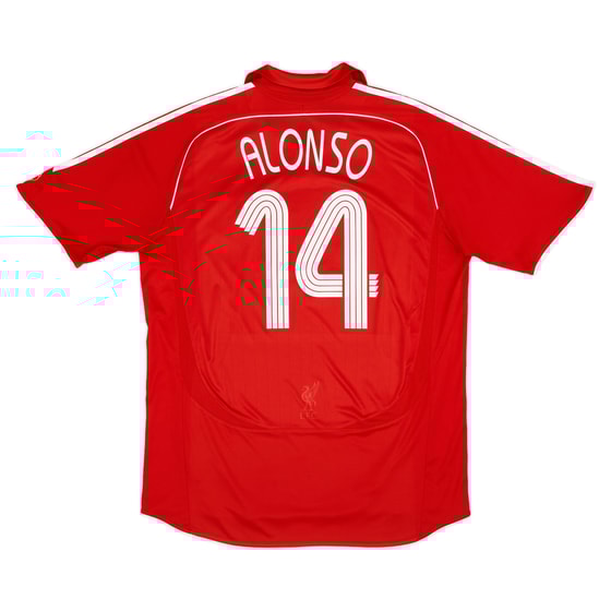 2006-08 Liverpool Home Shirt Alonso #14