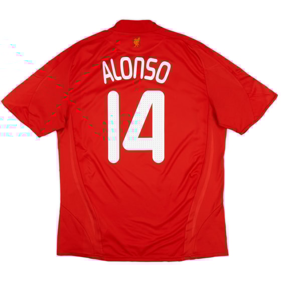 2008-10 Liverpool Home Shirt Alonso #14