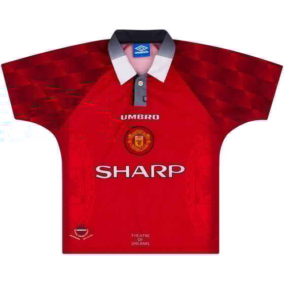 1996-98 Manchester United Home Shirt - 8/10 - Y