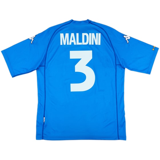 2000-01 Italy Basic Home Shirt Maldini #3 - 8/10 - (XL)