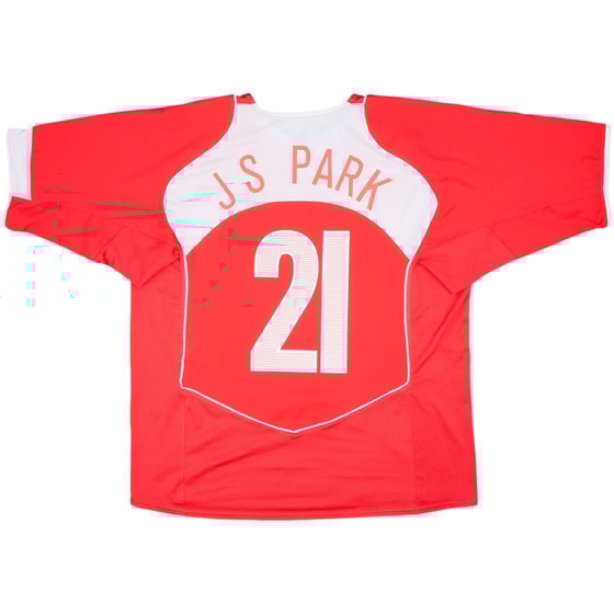 2004-06 South Korea Home Shirt J S Park #21 - 8/10 - (XL)