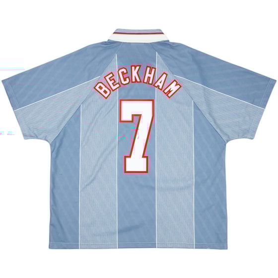1996-97 England Away Shirt Beckham #7 - 9/10 - (XXL)