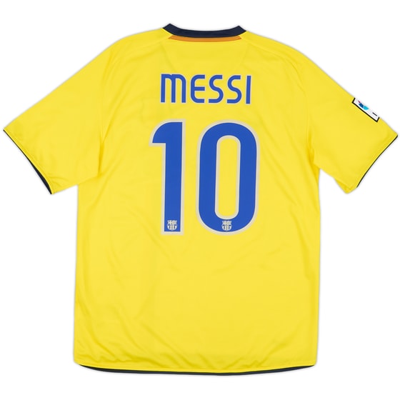 2008-10 Barcelona Away Shirt Messi #10