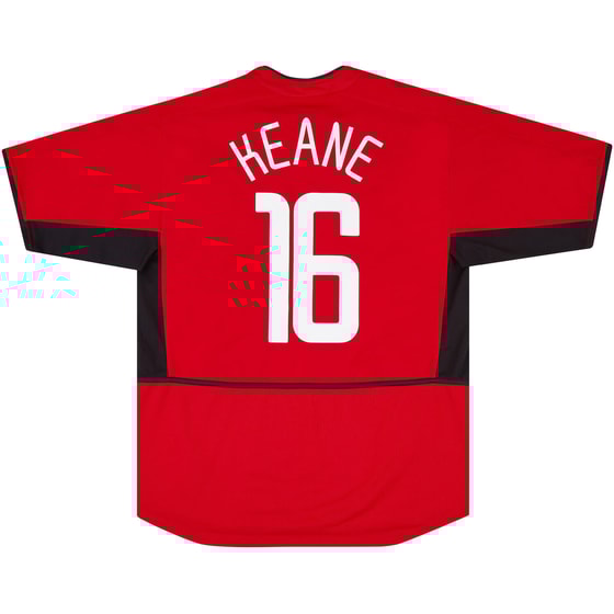 2002-04 Manchester United Home Shirt Keane #16