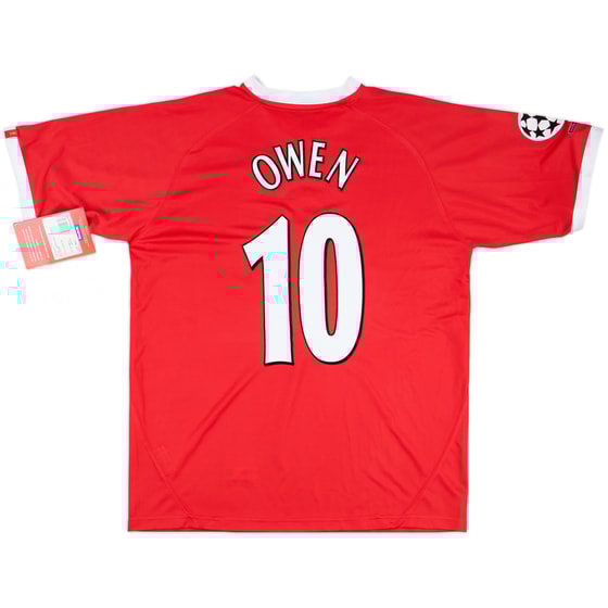 2001-03 Liverpool CL Shirt Owen #10 (M)