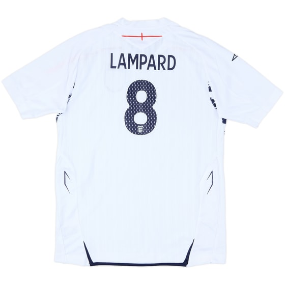 2007-09 England Home Shirt Lampard #8 - 8/10 - (XL.Boys)