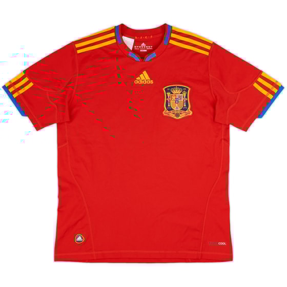 2009-10 Spain Home Shirt - 10/10 - (L.Boys)