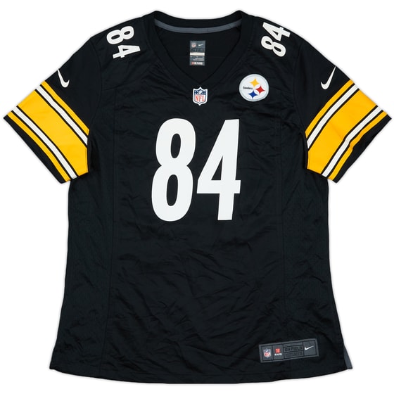 2012-18 Pittsburgh Steelers Brown #84 Nike Game Home Jersey Womens - 9/10 - (XL)