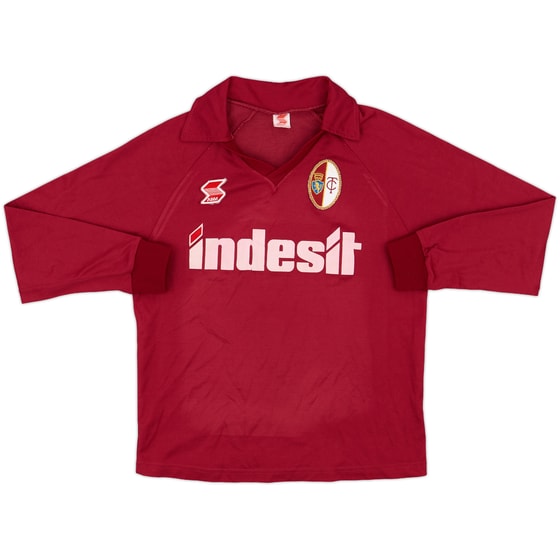 1990-91 Torino Home L/S Shirt - 6/10 - (XL.Boys)