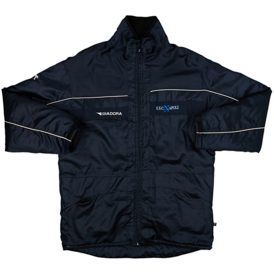 2000-01 Napoli Diadora Padded Bench Coat - 6/10 - (L)