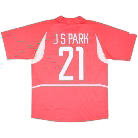 2002-03 South Korea Home Shirt J.S.Park #21 - 6/10 - (L)