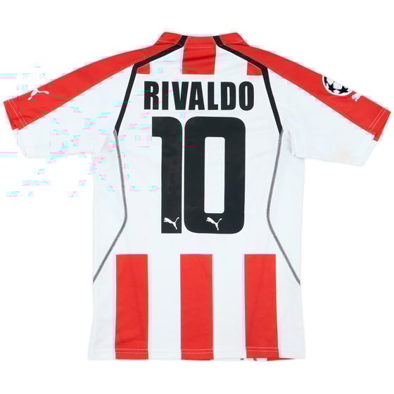2005-06 Olympiakos Home Shirt Rivaldo #10 - 5/10 - (S)