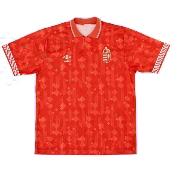 1990-93 Hungary Home Shirt - 6/10 - (L)
