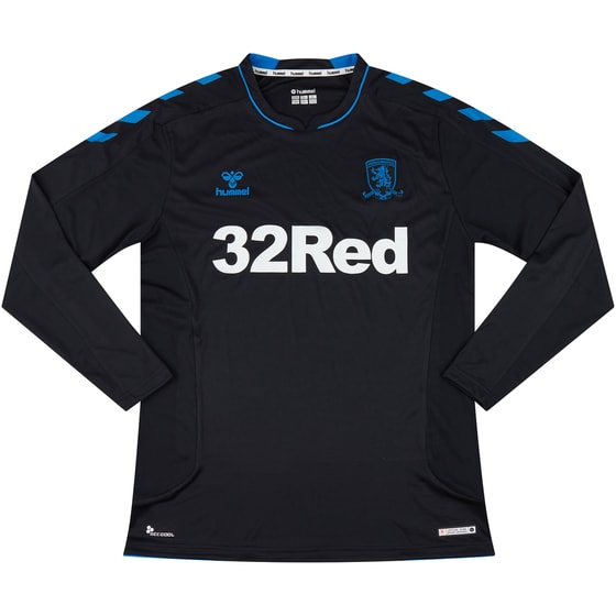 2018-19 Middlesbrough Away L/S Shirt - 9/10 - (M)