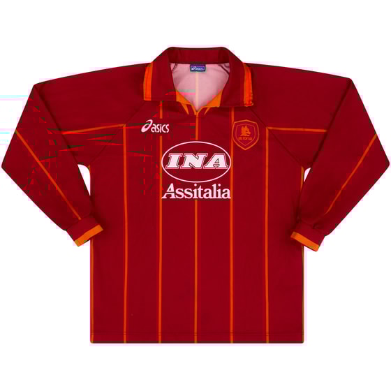 1996-97 Roma Home L/S Shirt - 9/10 - (M)