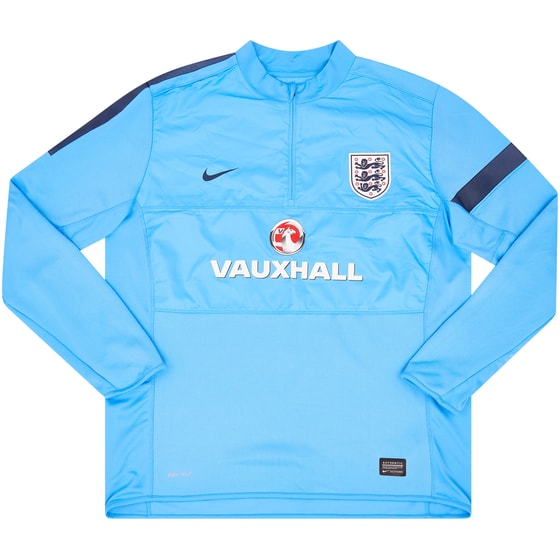 2013-14 England Nike 1/4 Zip Track Top - 9/10 - (XXL)