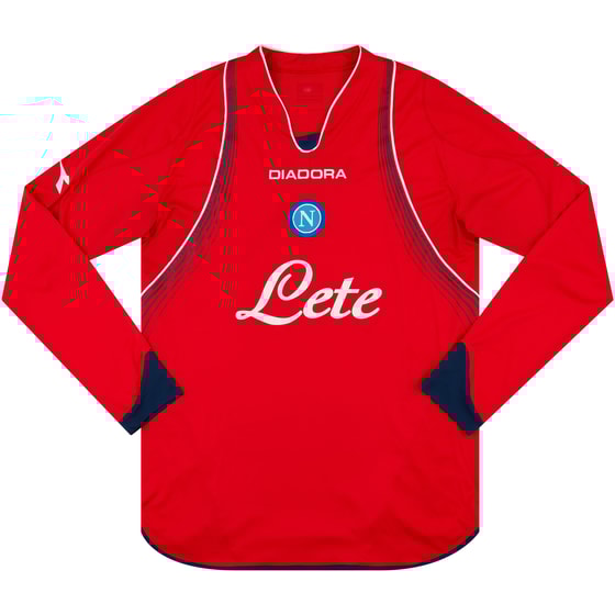 2007-08 Napoli Away L/S Shirt - 8/10 - (XL)