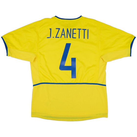 2002-03 Inter Milan Third Shirt Zanetti #4 - 8/10 - (L)