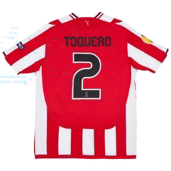 2009-10 Athletic Bilbao Match Worn Europa League Home Shirt Toquero #2