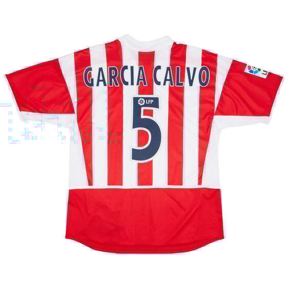 2002-03 Atletico Madrid Match Worn Home Shirt García Calvo #5
