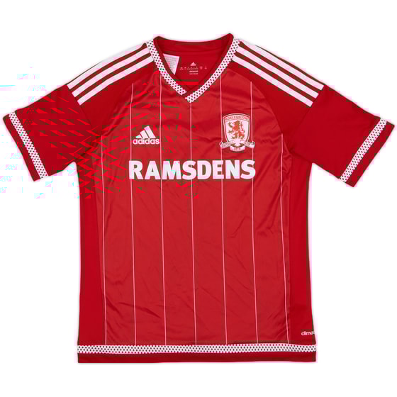 2015-16 Middlesbrough Home Shirt - 6/10 - (L.Boys)