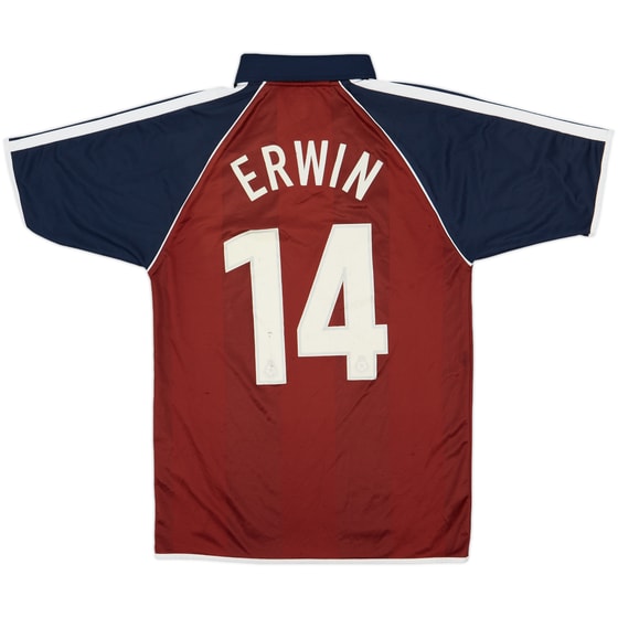 2002-04 Ipswich Away Shirt Erwin #14 - 5/10 - (S)