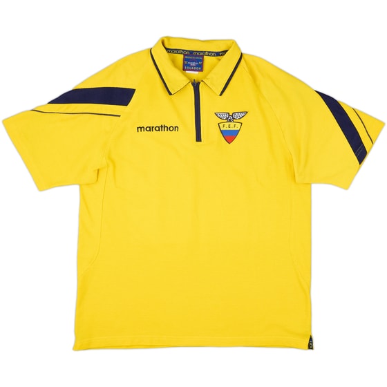 2002-03 Ecuador Marathon 1/4 Zip Polo Shirt - 9/10 - (L)