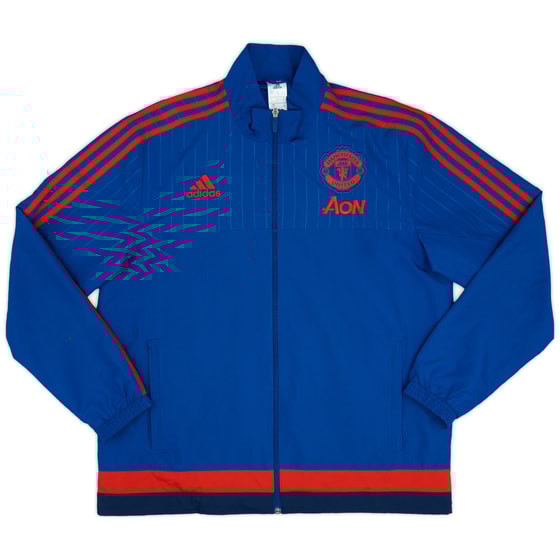 2015-16 Manchester United adidas Track Jacket - 9/10 - (L)